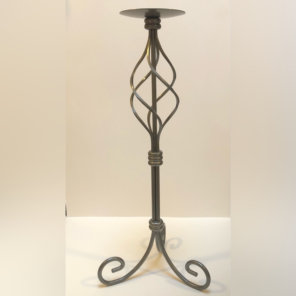 PartyLite Grand Paragon Pillar Candle 24” Stand EUC